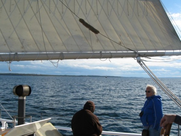 We're passing Old Mission Light to enter East Bay