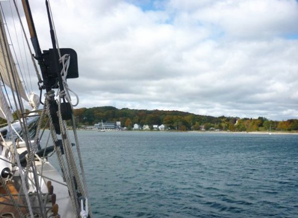 Omena ahead.  Photo by Jim Newton