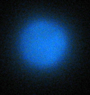 The moon at 11:14 p.m. EST