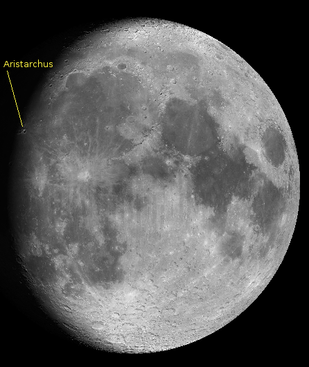 The gibbous moon for April 14, 2011