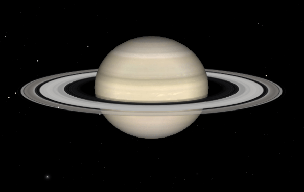 SaturnApr2011Celestia Saturn as seen in April 2011