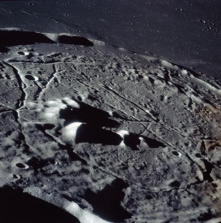 The crater Gassendi from Apollo 16 - NASA