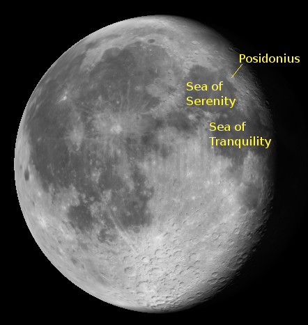 The moon 9/15/11 10 p.m. Created using Virtual Moon Atlas.