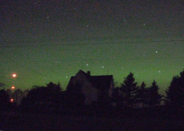 Aurora looking north at 10/24/2011 at 10:52 p.m.