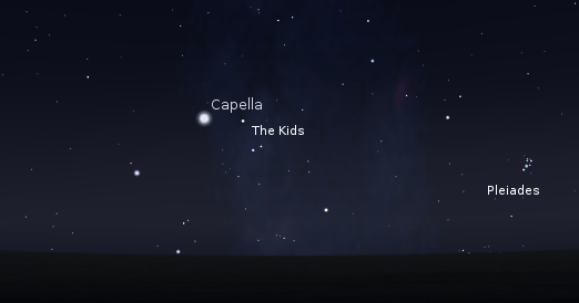 Capella_10-24-11_2030 Capella and the Kids in the early evening. Created using Stellarium.
