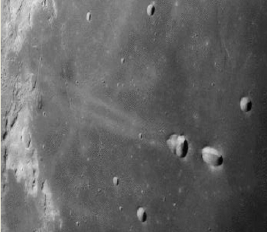 The Craters Messier A and B from Apollo 11. NASA