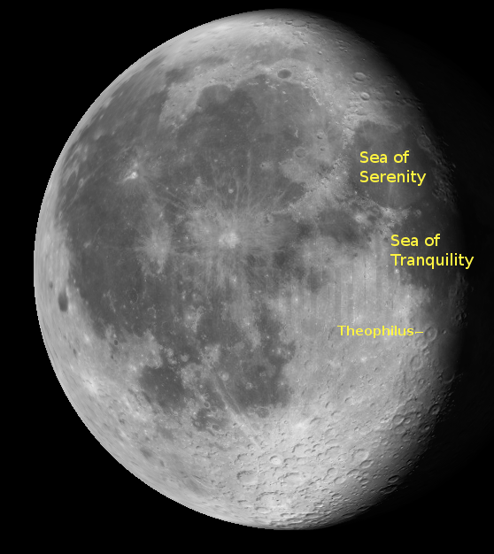 Waning Gibbous Moon 11/14/11 9 p.m. Created with Virtial Moon Atlas.