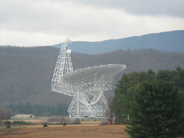 The Green Bank Telescope (GBT) the largest steerable radio telescope in the world