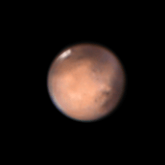 Mars 2-20-12 0557ut Mars on February 20, 2012 at 5:57 UT (12:57 a.m.). Photograph by Scott Anttila.