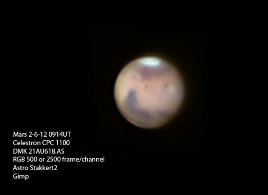 mars 2 6 12 0914utv2 Mars on February 6, 2012. Photograph by Scott Anttila