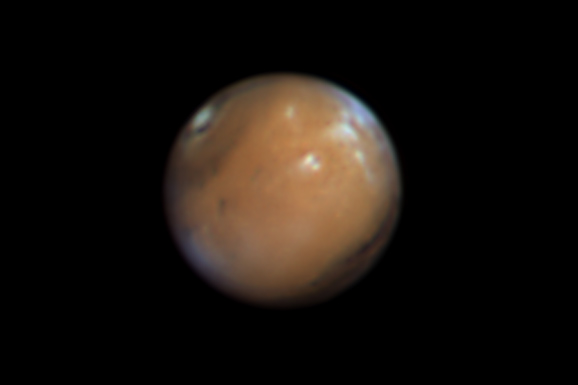 Mars on March 17, 2012 at 10:15 p.m. edt.  Photo by Scott Anttila.