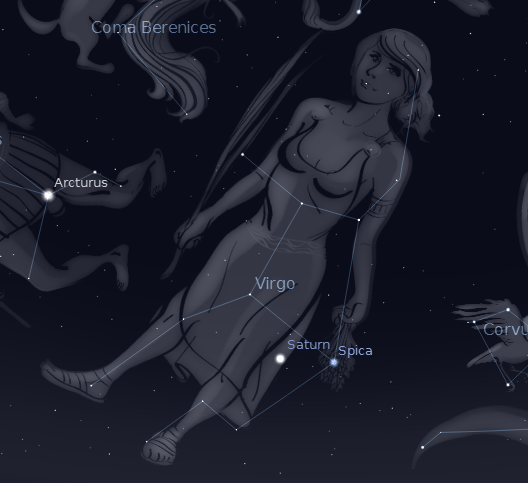 Virgo 2012.  Created using Stellarium.