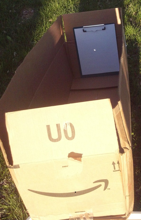 Pinhole Projection of the sun.