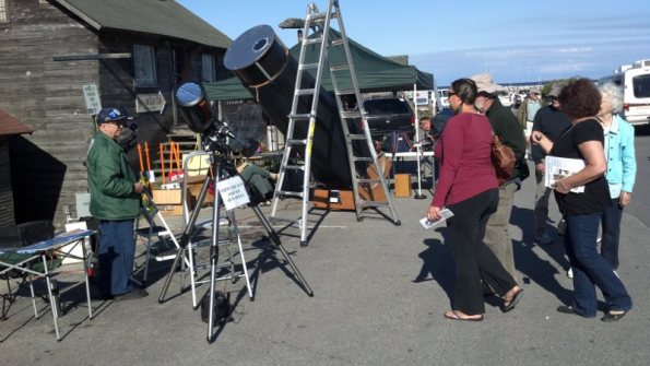 GTAS telescopes at Leland Heritage Celebration in 2011.