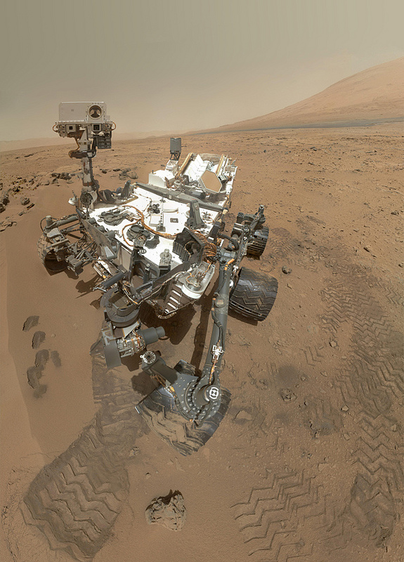 Curiosity rover self portrait.