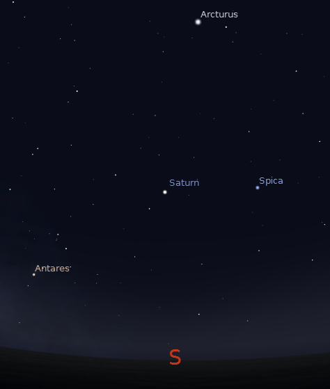 Previewing the Late spring stars with Saturn