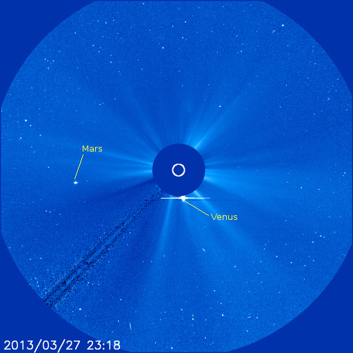 SOHO LASCO C3 image of the sun