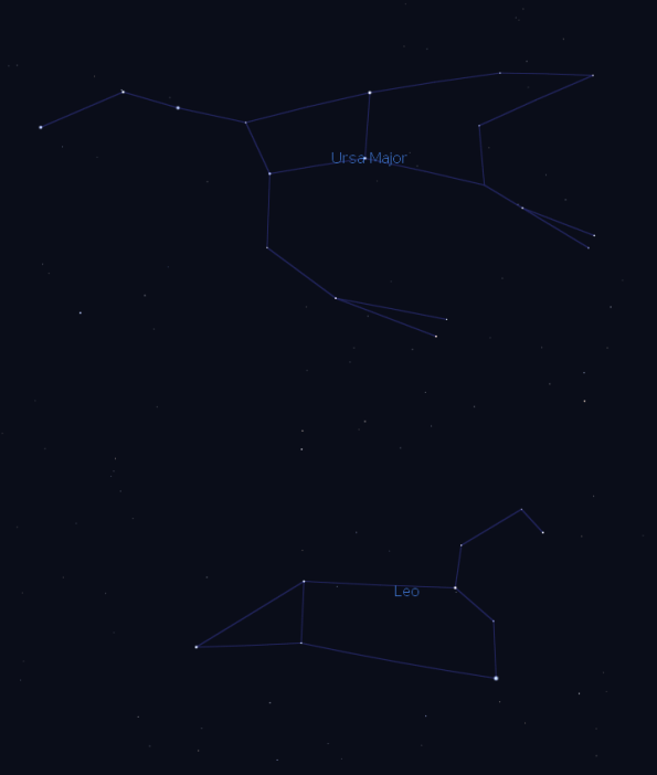  Big Dipper part of Ursa Major with Leo