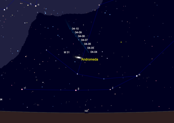 Comet PanSTARRS in the morning