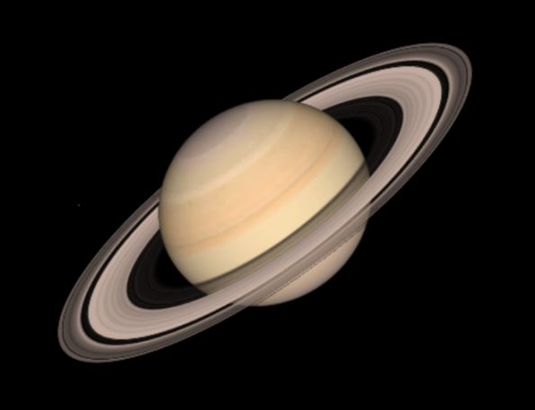 Saturn rising in the evening in May, 2013