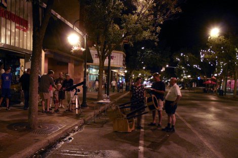 On Front Street after Friday Night Live.