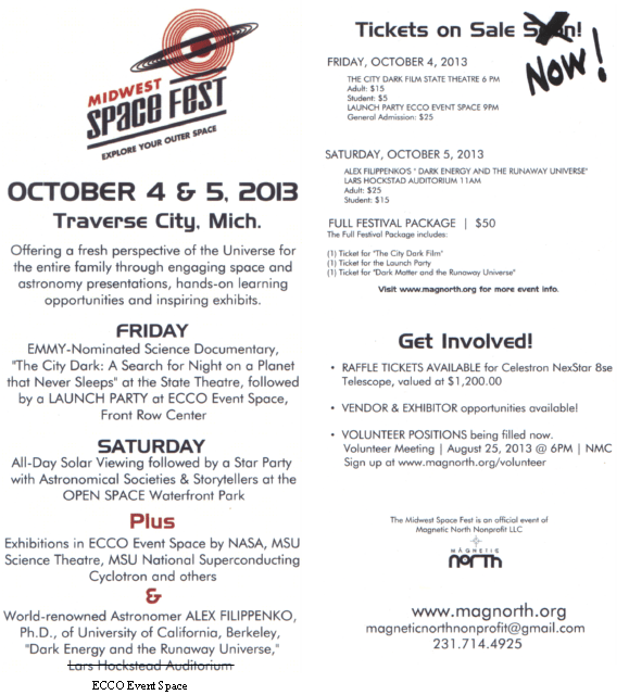 Midwest Space Fest card