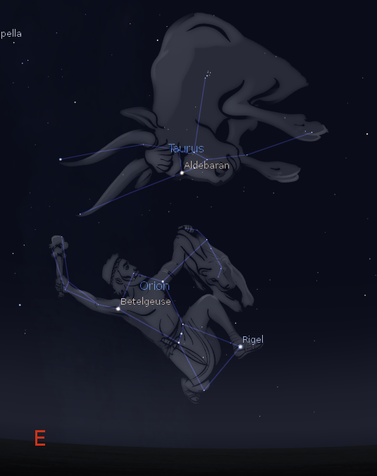 Taurus and Orion