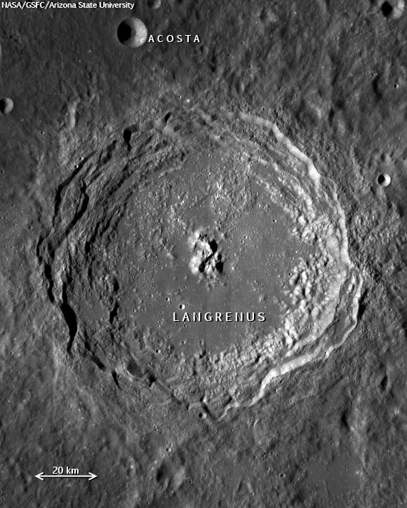 LRO image of Langrenus