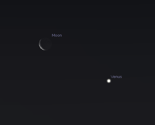 Venus and Moon