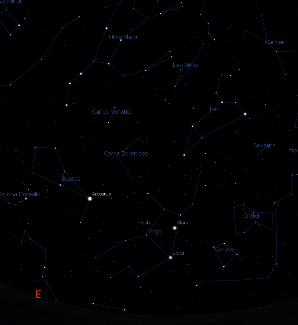 Coma Berenices finder chart