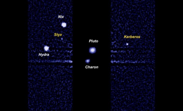 Pluto and its moons