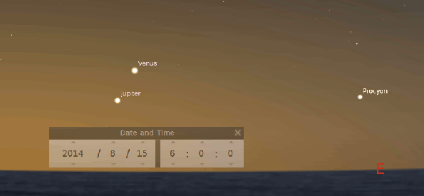 Jupiter and Venus