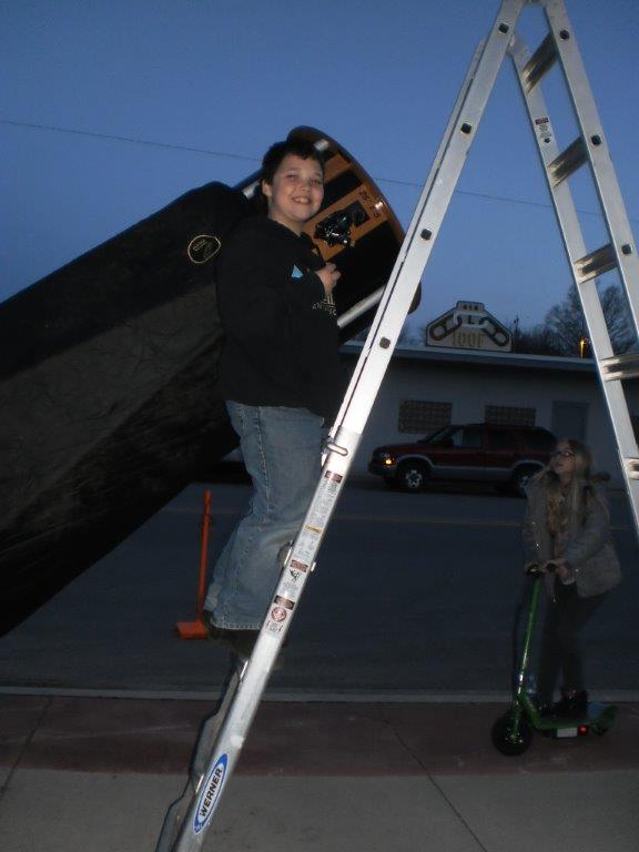 He just saw Jupiter through the GTAS 25" telescope