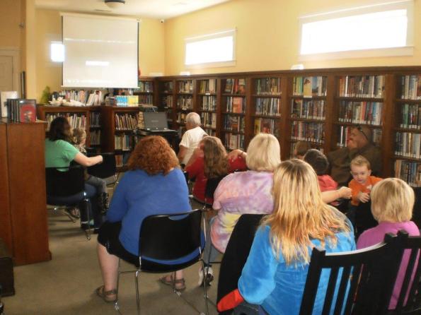 Dueing both the evening and the daytime visits I take the folks through the sky using Stellarium pointing the constellations and telling their stories.