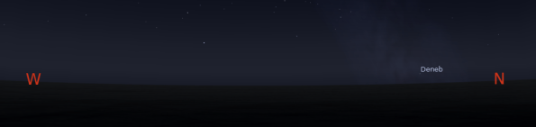 Deneb near setting?
