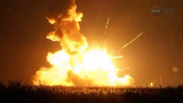 Orbital Sciences Antares rocket explodes