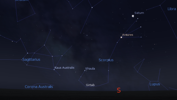 Saturn in the morning