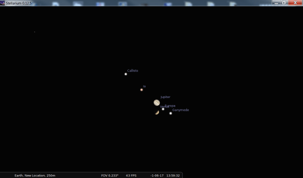 Telescopic Jupiter and Venus 8/12/3 BC.