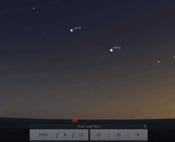 Jupiter-Venus animation