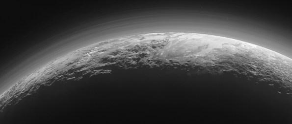 Oblique view of Pluto