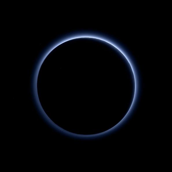 Pluto in Silhouette