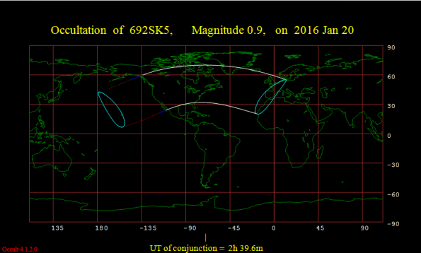 Occultation Map