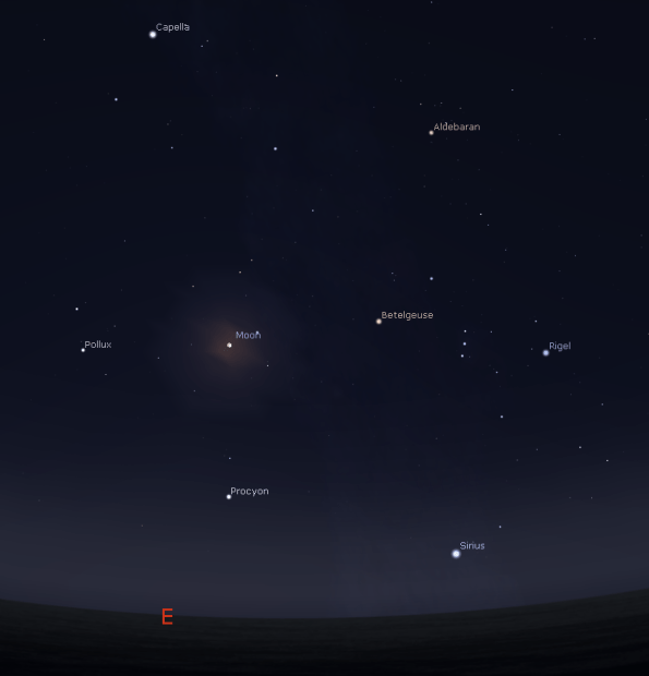 Winter stars of Christmas night