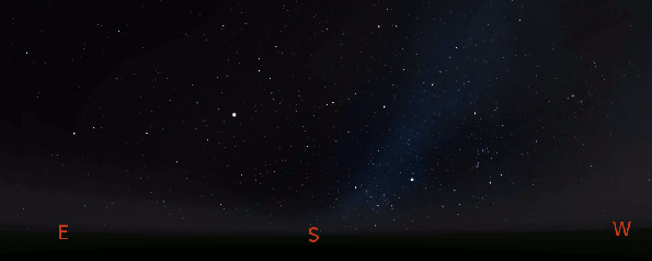 Jupiter in the evening