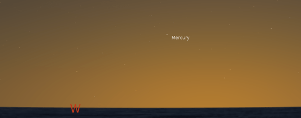 Mercury in twilight