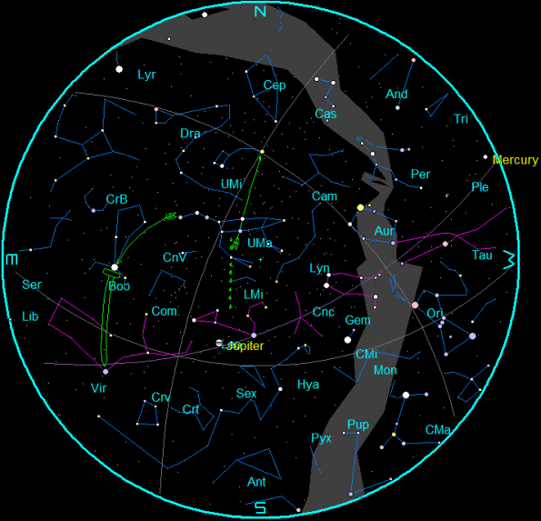April Star Chart