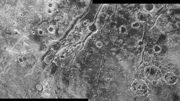 Pluto's faults