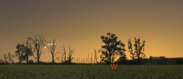 Venus after sunset