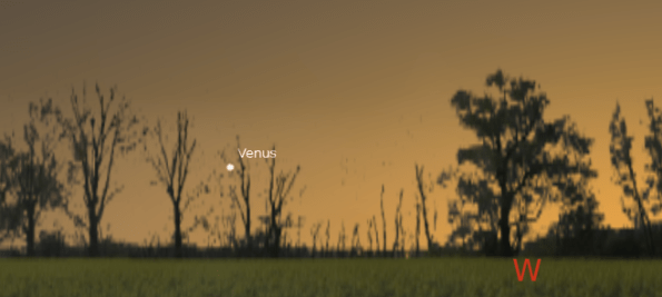 Venus after sunset