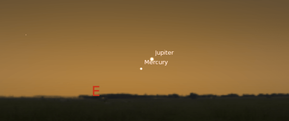 Jupiter and Mercury